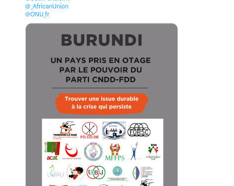 Burundi / GUAN : Les organisations “SOROS” commémorent la Révolution de couleur de 2015.