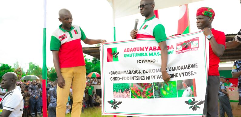 Burundi : Campagne électorale active en zones Bukeye et Kiyange, à Burunga