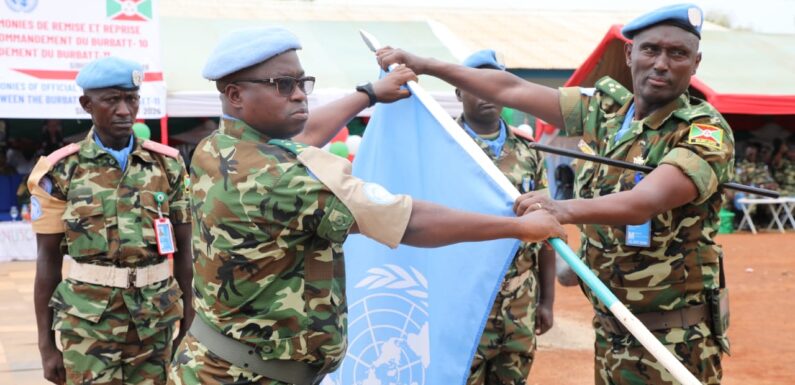 Burundi – RCA : Le 11ème contingent burundais de la MINUSCA prend ses fonctions